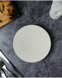 Тарелка десертная Illusion 17 см белая фарфор Porland