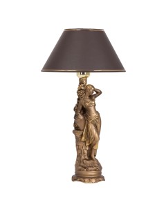 Настольная лампа Девушка с кувшином с абажуром 38 Мокко Bogacho