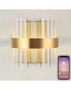 Светодиодное бра нимб с моб приложением 30W золото LED Natali kovaltseva