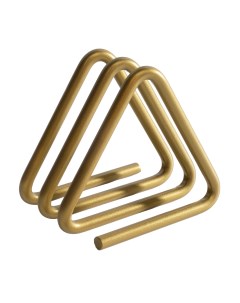 Салфетница в стиле лофт на стол металлическая подставка для салфеток золотистая Ilwi
