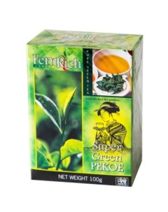 Чай FemRich Super Green зеленый крупнолистовой 100 г Femrich
