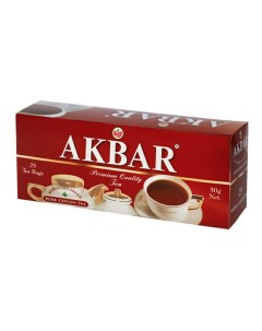 Чай черный Красно белая серия в пакетиках 2 г х 25 шт Akbar