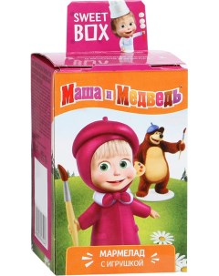 Мармелад Маша и Медведь жевательный с игрушкой 10 г Sweet box