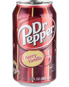 Напиток сильногазированный cherry vanilla жестяная банка 355 мл Dr. pepper