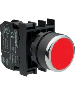 Нажимная кнопка серия B круглая красная с фиксацией 1НЗ 250 В AC 4 А 10 шт B2 Emas