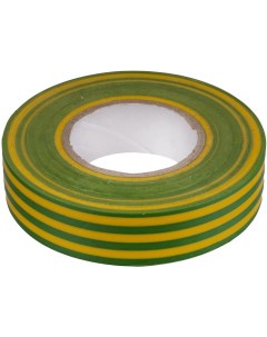 Изоляционная лента ПВХ 19мм желто зеленый 20м Nobrand