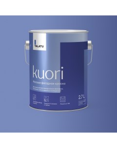 Универсальная атмосферостойкая матовая фасадная краска kuori белая 2 7 л Talatu