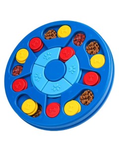 Игрушка для собак Round Puzzle интерактивная синяя Skyrus