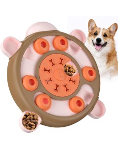 Игрушка для собак Tortoise Puzzle Toy интерактивная коричнево оранжевая Skyrus