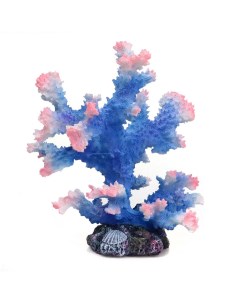 Декорация для аквариума Коралл синяя 15 5х13х15см Exoprima