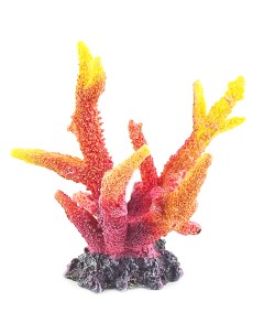 Декорация для аквариума Коралл оранжевая 14х11х14 5см Exoprima