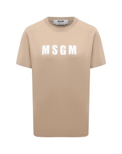 Хлопковая футболка Msgm