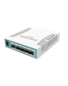 Коммутатор CRS106 1C 5S уровень лицензии RouterOS 5 11 30 V порты 5x 1 25G Ethernet SFP cage Mini GB Mikrotik