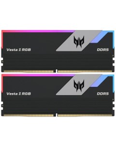 Модуль памяти DDR5 64GB 2 32GB BL 9BWWR 381 Predator Vesta II RGB PC5 48000 6000MHz CL32 1 35V black Acer