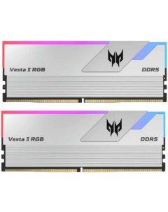 Модуль памяти DDR5 32GB 2 16GB BL 9BWWR 331 Predator Vesta II RGB PC5 51200 6400MHz CL32 1 35V siliv Acer