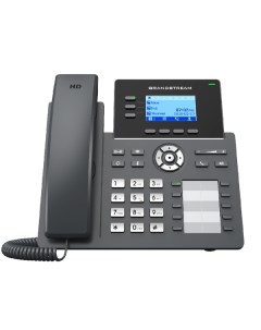 Телефон VoiceIP GRP 2604P 6 SIP аккаунтов 3 линии 10 100 1000 дисплей 2 48 132x64 10 BLF кнопок poe  Grandstream