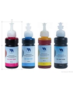 Чернила NV PRINT универсальные на водной основе для аппаратов Epson комплект 4 цвета по 100 мл Nv print