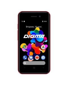 Смартфон HIT 8Gb Q401 3G красный Digma