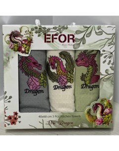 Кухонное полотенце Rose Dragon 40х60 см 3 шт Efor