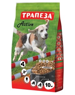 Сухой корм для собак Active 10 кг Трапеза