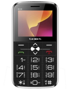 Мобильный телефон TM B228 2 4 320x240 TN 32Mb RAM 32Mb BT 1xCam 2 Sim 1450 мА ч micro USB черный TM  Texet