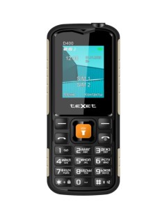 Мобильный телефон TM D400 1 77 160x128 TN 32Mb RAM 64Mb 2 Sim 1500 мА ч micro USB черный TM D400BK Texet
