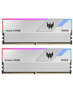 Комплект памяти DDR5 DIMM 64Gb 2x32Gb 6400MHz CL32 1 35V Predator Vesta II RGB BL 9BWWR 365 Retail Acer