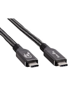 Кабель USB Type C USB Type C экранированный быстрая зарядка 240 Вт 2 м черный TUS840 2M TUS840 2M Telecom