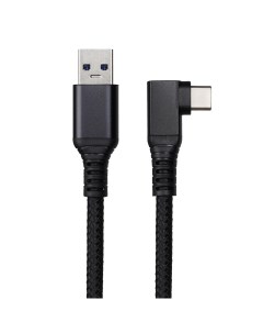 Кабель USB3 2 Gen1 AM USB3 2 Gen1 Type C M прямой угловой экранированный 5 м черный CU413M 5M CU413M Vcom