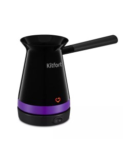 Кофеварка турка электрическая КТ 7184 1 кВт кофе молотый 250 мл черный фиолетовый КТ 7184 Kitfort