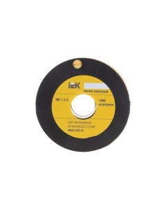 Маркировочное кольцо цифра 6 для под кабель сечением 2 5мм 1000 шт желтый UMK10 6 Iek