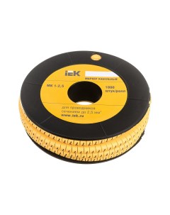 Маркировочное кольцо цифра 7 для под кабель сечением 2 5мм 1000 шт желтый UMK10 7 Iek