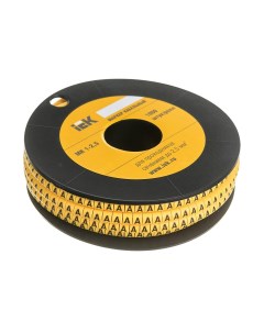Маркировочное кольцо буква A для под кабель сечением 2 5мм 1000 шт желтый UMK10 A Iek