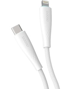 Кабель USB Type C USB Type C быстрая зарядка 3А 1 м белый Fly 72533 72533 Deppa