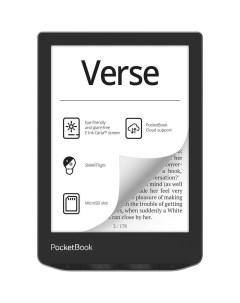Электронная книга 629 Verse Mist Grey 6 758x1024 E Ink Carta Touch 8Gb Wi Fi 1 5 А ч серый PB629 M W Pocketbook