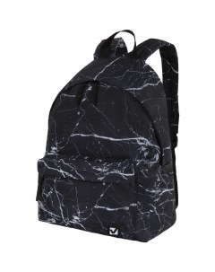 Рюкзак сити формат Black marble 1 отделение черный 270790 Brauberg