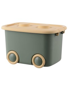 Ящик для игрушек на колесах зеленый 30х50 см Froppi