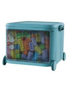 Ящик для игрушек на колесах голубой 38 5х49х35 см Froppi