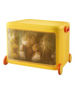 Ящик для игрушек на колесах желтый 38 5х49х35 см Froppi