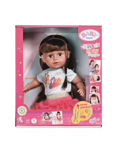 Интерактивная кукла Cестричка Брюнетка 43 см Zapf creation