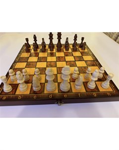 Нарды шахматы шашки Подарочные 3 в 1 из дерева Премиум качество 40 см Мир шахмат