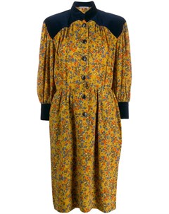 Yves saint laurent pre owned платье 1980 х годов с принтом 40 желтый Yves saint laurent pre-owned