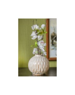 Декоративная фарфоровая ваза МОЛОЧНЫЙ ШОКОЛАД МИРАБЕЛЬ 9 см Boltze