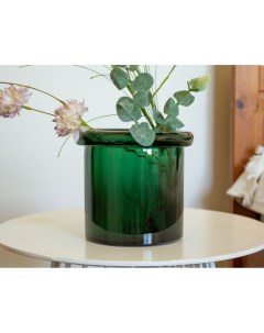 Декоративная ваза ТАЦЦА стекло зеленая 16 см Edg