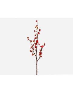 Искусственная красная ветка Цветение сакуры 70 см Edg