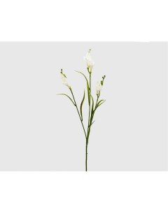 Искусственная цветочная ветка белого цвета Фрезия 65 см Edg