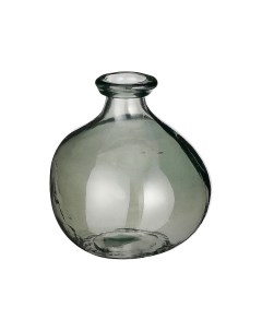 Декоративная ваза ПИНТО стекло серая прозрачная 18 см Edelman