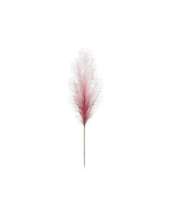 Искусственная ветка перо красно розовая Бифурке 112 см Edelman