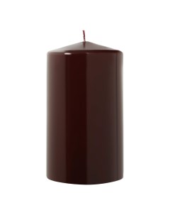 Свеча декоративная Glossy 9x15 см коричневая Mercury