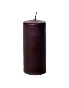 Свеча декоративная цилиндрическая Pillar 18 см коричневая Mercury